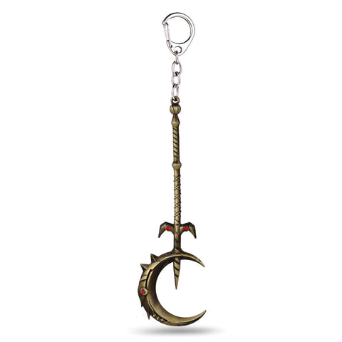 LOL Key Chain Soraka Staff Key Rings For Gift Chaveiro Car Keychain Jewelry Game Key Holder Souvenir YS11182