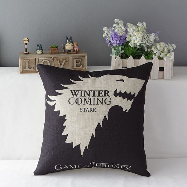 Song of Ice and Fire Game of Thrones Cushion cover Sofa Decorative Throw Pillowcase Home Chair Car Seat Cojines almofadas