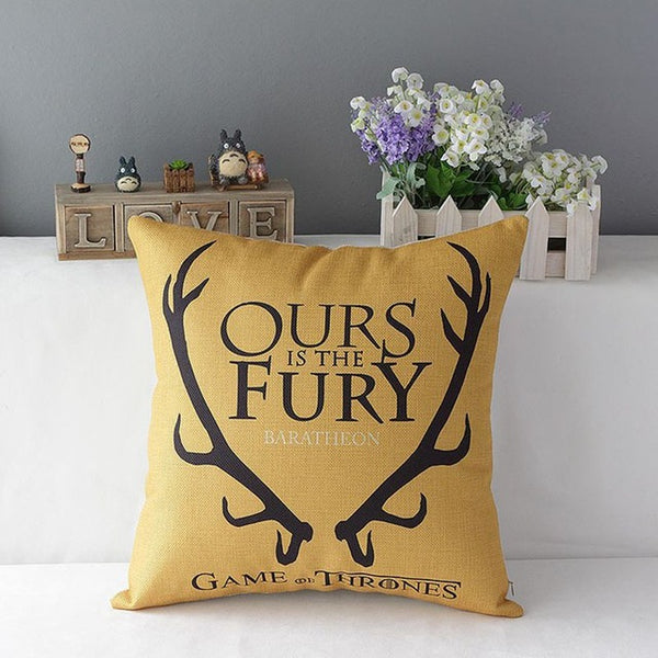 Song of Ice and Fire Game of Thrones Cushion cover Sofa Decorative Throw Pillowcase Home Chair Car Seat Cojines almofadas