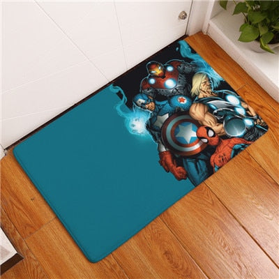 2017 New Anti-Slip Carpets Cartoon Personality Super Hero Fit Print Mats Bathroom Floor Kitchen Rugs 40x60or50x80cm