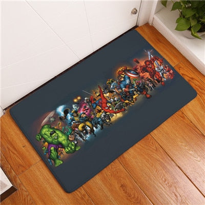 2017 New Anti-Slip Carpets Cartoon Personality Super Hero Fit Print Mats Bathroom Floor Kitchen Rugs 40x60or50x80cm