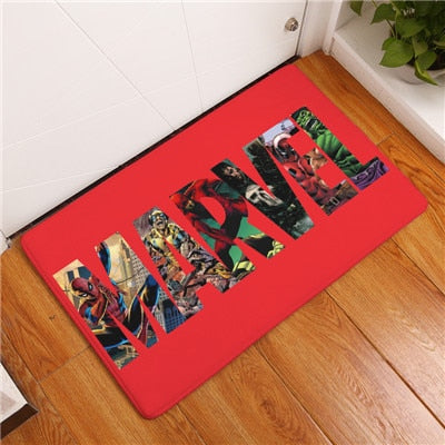 2017 New Anti-Slip Carpets Cartoon Personality Super Hero Fit Print Mats Bathroom Floor Kitchen Rugs 40x60or50x80cm