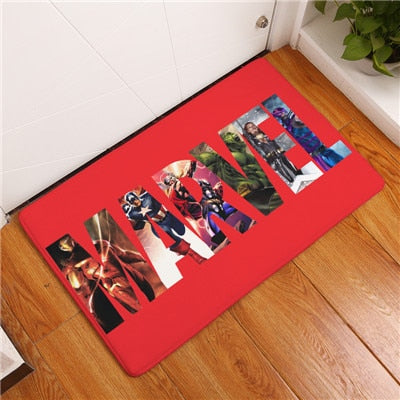 2017 New Anti-Slip Carpets Cartoon Personality Super Hero Fit Print Mats Bathroom Floor Kitchen Rugs 40x60or50x80cm