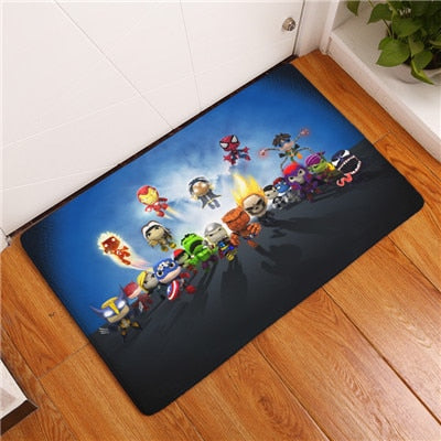 2017 New Anti-Slip Carpets Cartoon Personality Super Hero Fit Print Mats Bathroom Floor Kitchen Rugs 40x60or50x80cm