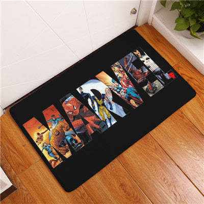 2017 New Anti-Slip Carpets Cartoon Personality Super Hero Fit Print Mats Bathroom Floor Kitchen Rugs 40x60or50x80cm