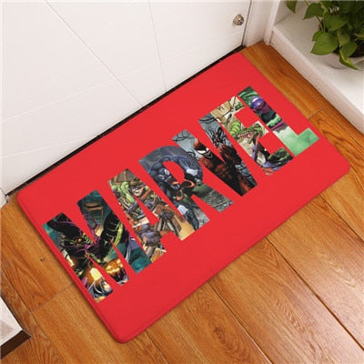 2017 New Anti-Slip Carpets Cartoon Personality Super Hero Fit Print Mats Bathroom Floor Kitchen Rugs 40x60or50x80cm