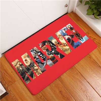 2017 New Anti-Slip Carpets Cartoon Personality Super Hero Fit Print Mats Bathroom Floor Kitchen Rugs 40x60or50x80cm