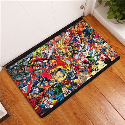 2017 New Anti-Slip Carpets Cartoon Personality Super Hero Fit Print Mats Bathroom Floor Kitchen Rugs 40x60or50x80cm