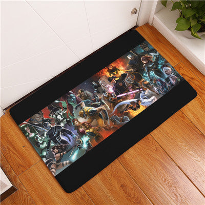 2017 New Anti-Slip Carpets Cartoon Personality Super Hero Fit Print Mats Bathroom Floor Kitchen Rugs 40x60or50x80cm