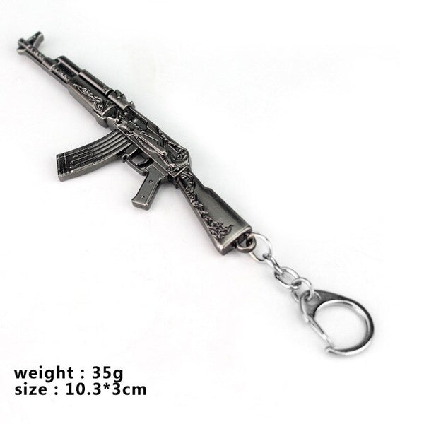 Hot Games CSGO Guns Ak47 Weapon Keychains Gun CS GO Key Holders Llaveros For Men Chaveiro Porte Clef For Russian Fan