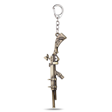online game LOL the Sheriff of Piltover Caitlyn alloy Keychain bronze plated Pendant Key Chain  for men