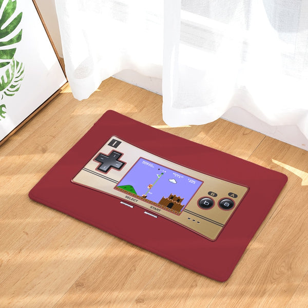 Retro Entrance Mat Waterproof Anti-Slip Doormat Game Play Camera Printed Carpets Bedroom Rugs Decorative Stair Mats Home Decor