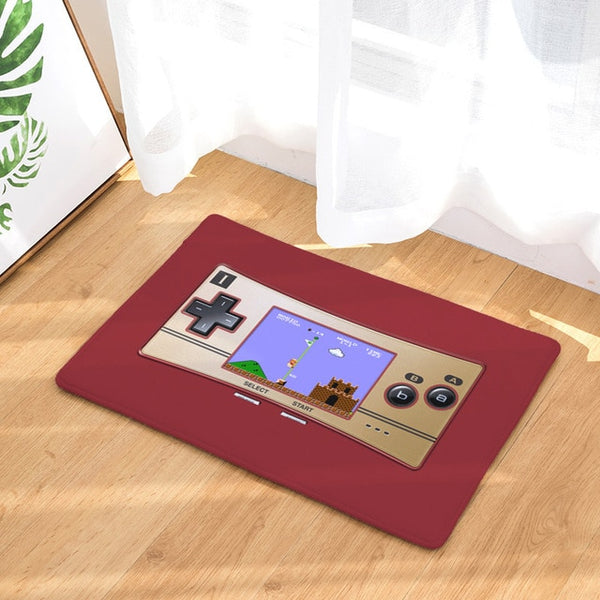 Retro Entrance Mat Waterproof Anti-Slip Doormat Game Play Camera Printed Carpets Bedroom Rugs Decorative Stair Mats Home Decor