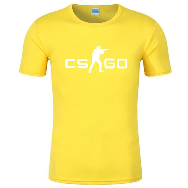 CS GO Gamers Men T shirt 2018 summer new csgo men t-shirt high quality quick dry male top tees brand clothing hip hop tops