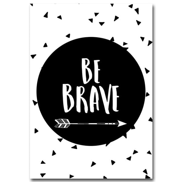 NDITB Cartoon Superhero Batman Quotes Comic Canvas Art Poster Black White Nursery Print Painting Wall Picture for Kids Bedroom
