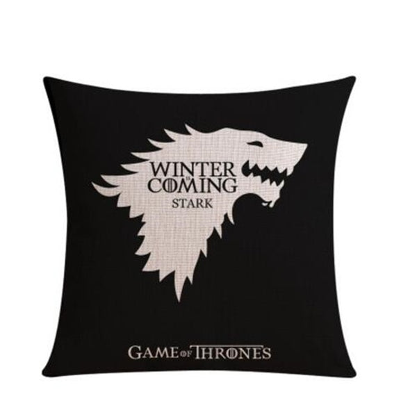 Game of Thrones Decoration Sofe Throw Pillow Case Song of Ice and Fire Printed Linen Cotton Cushion Cover Almofadas Cojines