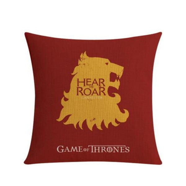 Game of Thrones Decoration Sofe Throw Pillow Case Song of Ice and Fire Printed Linen Cotton Cushion Cover Almofadas Cojines