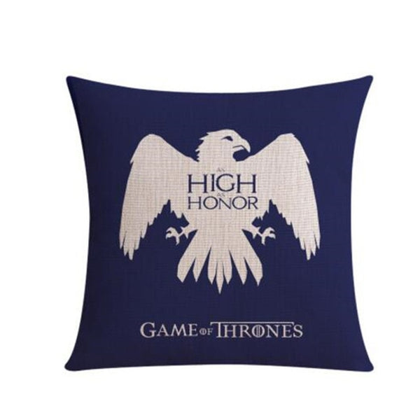 Game of Thrones Decoration Sofe Throw Pillow Case Song of Ice and Fire Printed Linen Cotton Cushion Cover Almofadas Cojines
