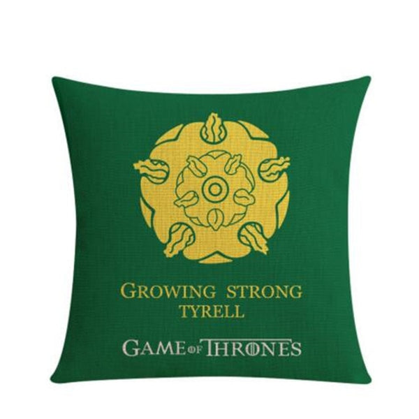 Game of Thrones Decoration Sofe Throw Pillow Case Song of Ice and Fire Printed Linen Cotton Cushion Cover Almofadas Cojines