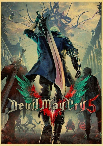 Classic Game Retro Poster Vinatge Wall Decoration Good Quality Printed Wall Painting Home Room Art Wall Posters
