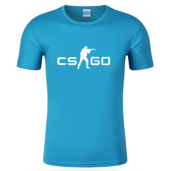 CS GO Gamers Men T shirt 2018 summer new csgo men t-shirt high quality quick dry male top tees brand clothing hip hop tops