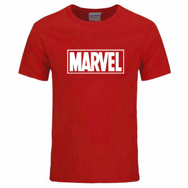 New Fashion Marvel Short Sleeve T-shirt Men Superhero print t shirt O-neck comic Marvel shirts tops men clothes Tee