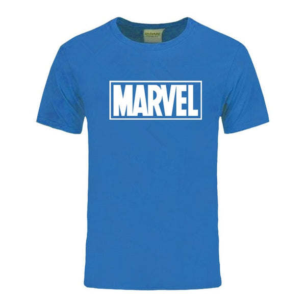New Fashion Marvel Short Sleeve T-shirt Men Superhero print t shirt O-neck comic Marvel shirts tops men clothes Tee