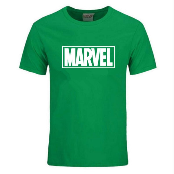 New Fashion Marvel Short Sleeve T-shirt Men Superhero print t shirt O-neck comic Marvel shirts tops men clothes Tee