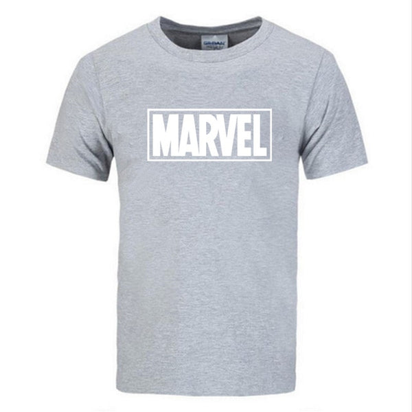 New Fashion Marvel Short Sleeve T-shirt Men Superhero print t shirt O-neck comic Marvel shirts tops men clothes Tee