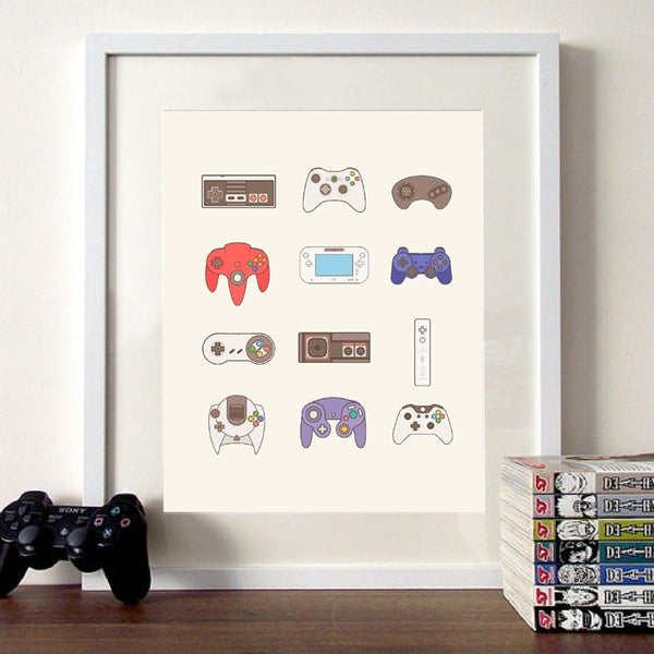 Xbox One  Video Game Controller Poster and Prints Canvas Art Painting Wall Art Game Room Decorative Picture Modern Boys Decor