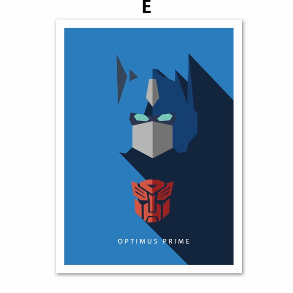 Super Mario Batman Super hero Wolverine Nordic Posters And Prints Wall Art Canvas Painting Wall Pictures Baby Kids Room Decor