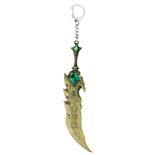 Fashion Game Jewelry Weapon LOL Keychain Tryndamere Keychain Weapon Model Keychain Game Knife Key Rings Jewelry Gift
