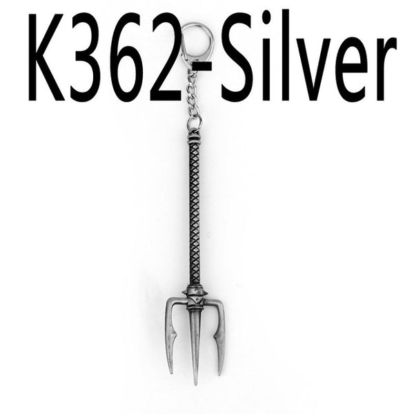 Fashion Game Jewelry Weapon LOL Keychain Tryndamere Keychain Weapon Model Keychain Game Knife Key Rings Jewelry Gift