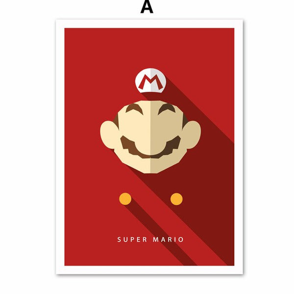Super Hero Mario Batman Autobots Optimus Wall Art Canvas Painting Nordic Posters And Prints Wall Pictures Baby Kids Room Decor