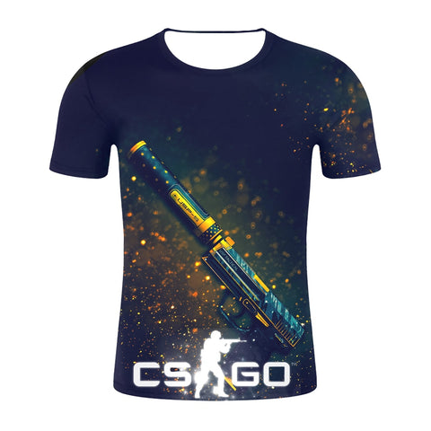CS GO Gamer T Shirt 2019 Hot Counter Strike Global Offensive CSGO Men Tshirt Top Quality Brand Clothing Funny 3D T-Shirt Tee