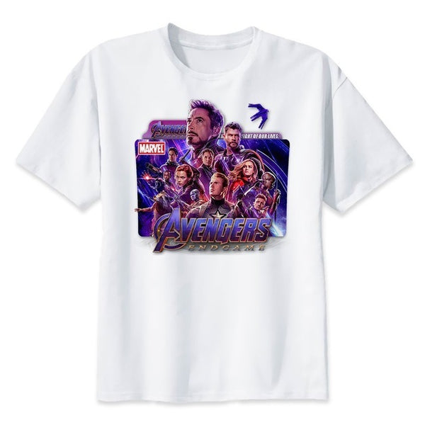 2019 Neweset Avengers Endgame T Shirt Men/women Ironman Captain America End Game Marvel T-shirt Superhero Custom TShirt Male