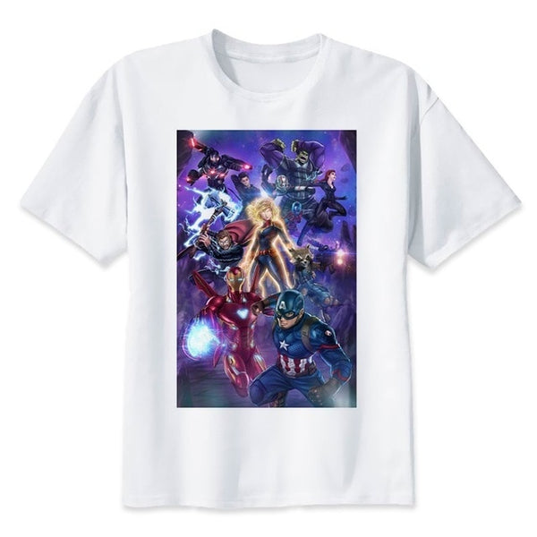 2019 Neweset Avengers Endgame T Shirt Men/women Ironman Captain America End Game Marvel T-shirt Superhero Custom TShirt Male