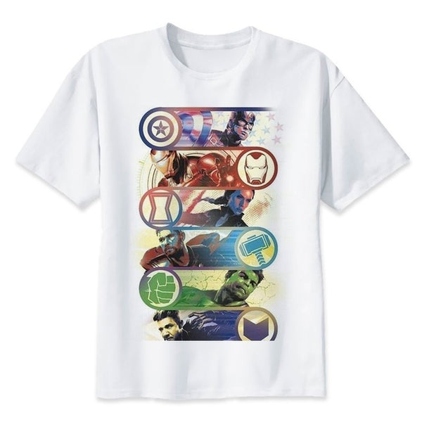 2019 Neweset Avengers Endgame T Shirt Men/women Ironman Captain America End Game Marvel T-shirt Superhero Custom TShirt Male