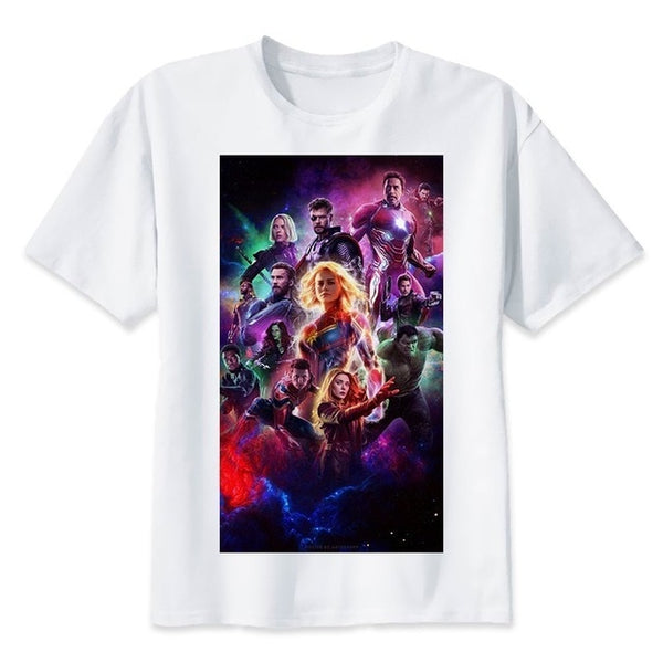 2019 Neweset Avengers Endgame T Shirt Men/women Ironman Captain America End Game Marvel T-shirt Superhero Custom TShirt Male