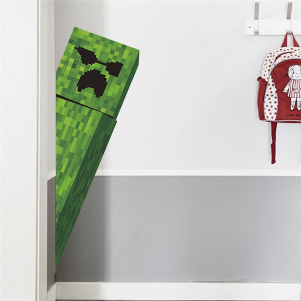 Cartoon Game Minecraft 3D Wall Stickers For Kids Rooms Mural Poster Home Decor Wall Decals Poster