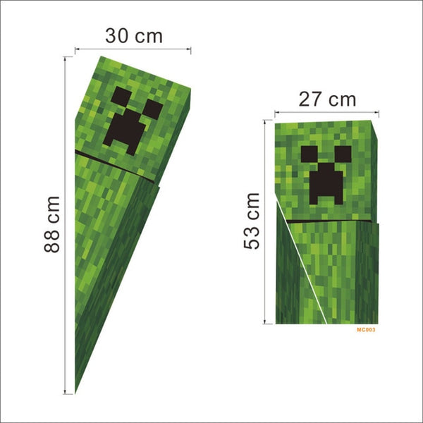 Cartoon Game Minecraft 3D Wall Stickers For Kids Rooms Mural Poster Home Decor Wall Decals Poster
