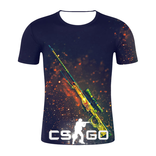 Top Quality Brand Clothing Funny 3D T-Shirt Tee CS GO Gamer T Shirt 2019 Hot Counter Strike Global Offensive CSGO Men Tshirt
