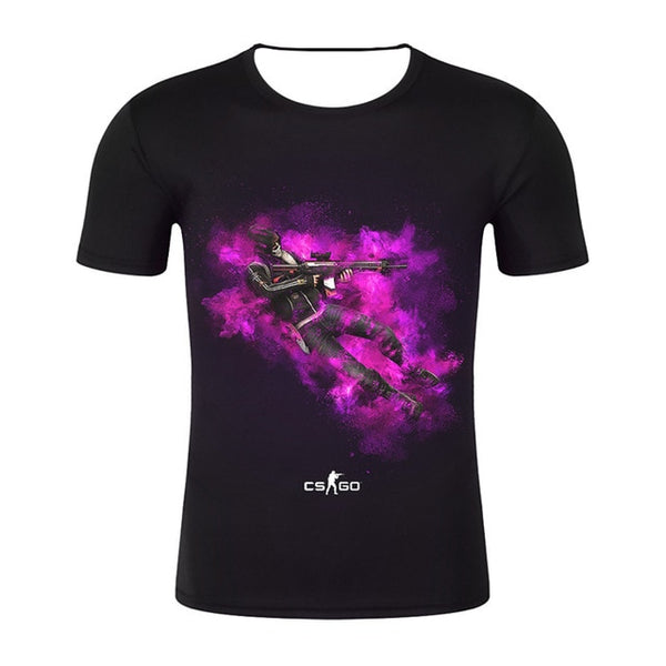 Top Quality Brand Clothing Funny 3D T-Shirt Tee CS GO Gamer T Shirt 2019 Hot Counter Strike Global Offensive CSGO Men Tshirt