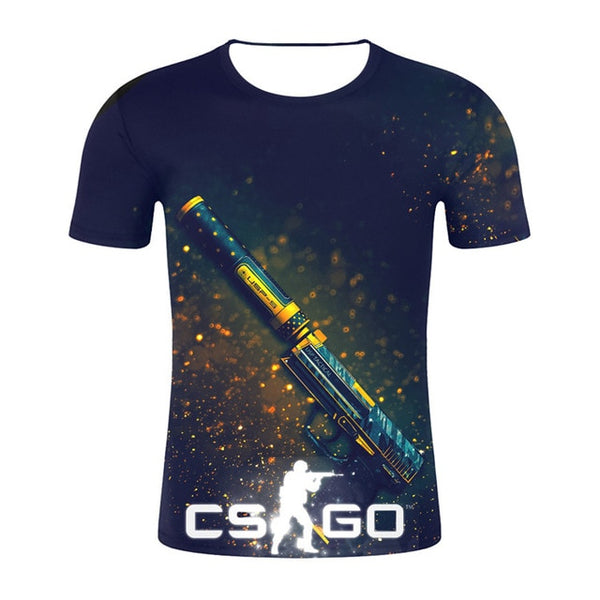 Top Quality Brand Clothing Funny 3D T-Shirt Tee CS GO Gamer T Shirt 2019 Hot Counter Strike Global Offensive CSGO Men Tshirt