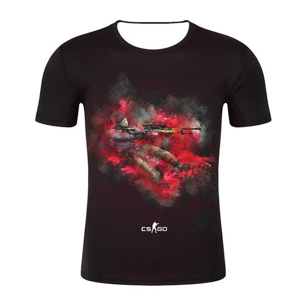 Top Quality Brand Clothing Funny 3D T-Shirt Tee CS GO Gamer T Shirt 2019 Hot Counter Strike Global Offensive CSGO Men Tshirt