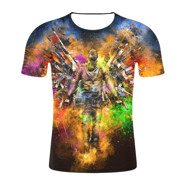 Top Quality Brand Clothing Funny 3D T-Shirt Tee CS GO Gamer T Shirt 2019 Hot Counter Strike Global Offensive CSGO Men Tshirt