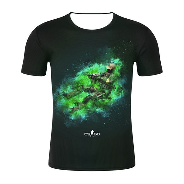 Top Quality Brand Clothing Funny 3D T-Shirt Tee CS GO Gamer T Shirt 2019 Hot Counter Strike Global Offensive CSGO Men Tshirt