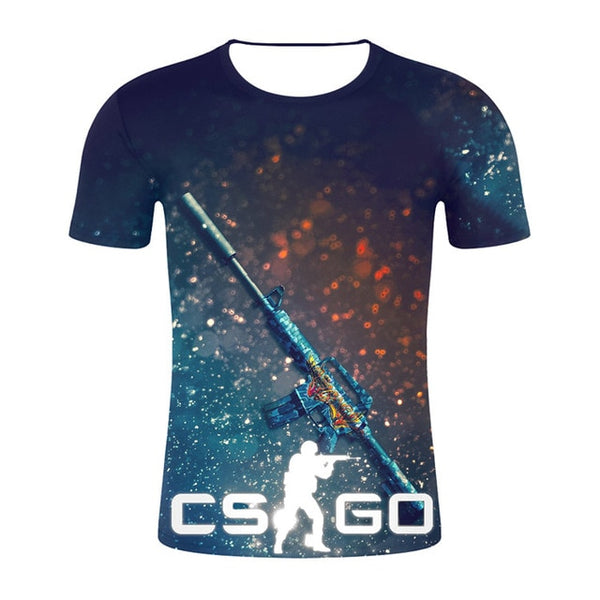 Top Quality Brand Clothing Funny 3D T-Shirt Tee CS GO Gamer T Shirt 2019 Hot Counter Strike Global Offensive CSGO Men Tshirt