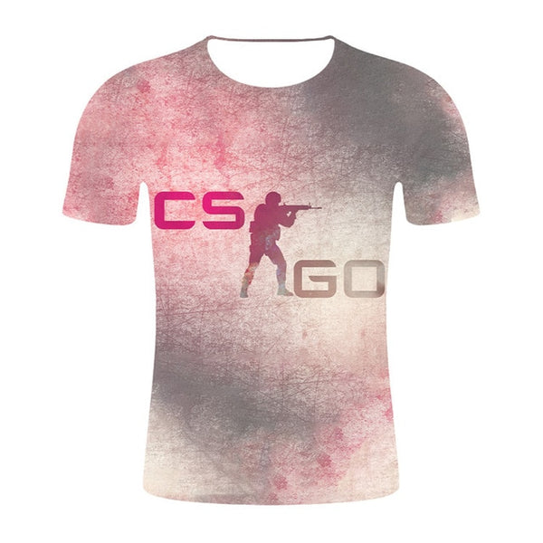 Top Quality Brand Clothing Funny 3D T-Shirt Tee CS GO Gamer T Shirt 2019 Hot Counter Strike Global Offensive CSGO Men Tshirt