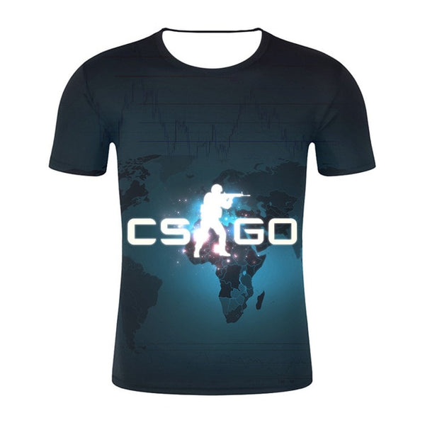 Top Quality Brand Clothing Funny 3D T-Shirt Tee CS GO Gamer T Shirt 2019 Hot Counter Strike Global Offensive CSGO Men Tshirt